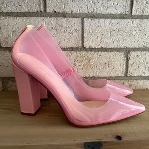Nasty Gal- Transparent Barbie Pink Heels